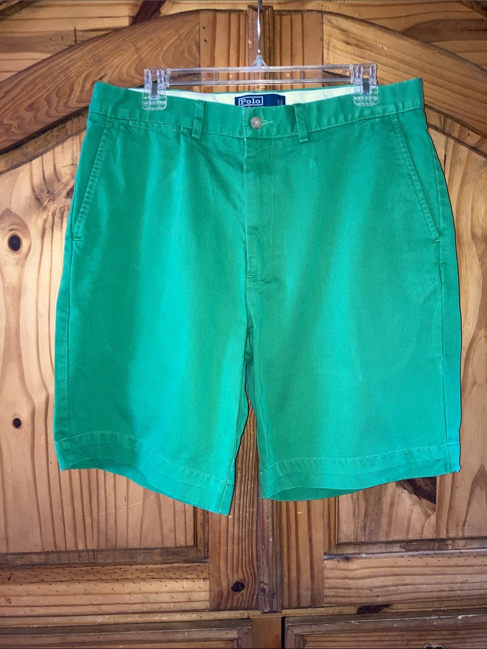 Men Polo Ralph Lauren Prospect green chino shorts size 34